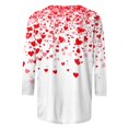 thumbnail image 3 of UPPADA Chandails à Manches 3/4 pour Femmes Mode Tendance Hauts Décontractés Col Rond Chandail Ample Confortable Doux Blouses Grande Taille Coupe Ample T-Shirts Décontractés Vêtements au Coude Hauts pour Femmes Manches 3/4 Économie, 3 of 5