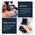 thumbnail image 4 of Microscope Science Kit 100X/400X/1200X Magnification Scientific Microscope with Slide Educational STEM Gift for Students and Beginners, 4 of 8