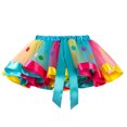 thumbnail image 4 of LSLJS Jupe pour Filles du 4 Juillet, Jupe Tutu de Ballet à Volants Superposés en Ruban Arc-en-Ciel Coloré pour Tout-Petits et Bébés Filles, 4 of 6