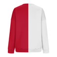 thumbnail image 4 of Rbaofujie Chandail à Capuchon pour Femmes, Rayé, Décontracté, Imprimé, Col Rond, Manches Longues, Haut Ample, Chandails Molletonnés, Rouge, Chandail d'Halloween, 4 of 6
