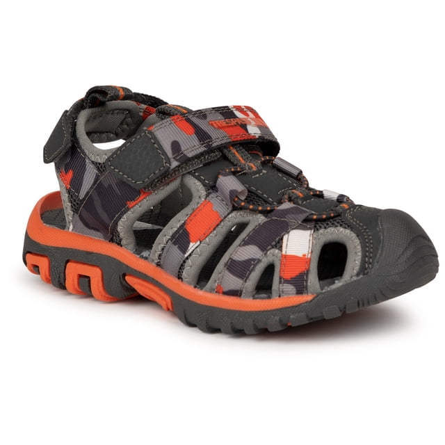 Trespass Kids Sandals Jaime - Protective Closed Toe, Adjustable Straps, Cushioned Footbed, Durable Multi-Purpose Outsole, Textile PU Upper, EVA Insole, TPR Outsole