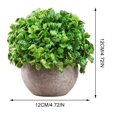 thumbnail image 2 of Artificial Plant Potted Lifelike Round Fake Greenery Plant Faux Plant Decoration, 2 of 10
