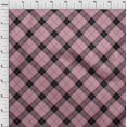 thumbnail image 3 of oneOone Georgette Viscose Fabric Tartan Check Fabric Prints By Yard 42 Inch Wide, 3 of 4