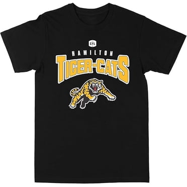 CFL Hamilton Tiger Cats Arc Black Small T-Shirt