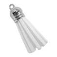 thumbnail image 1 of 28 Pieces Keychain Charms Creative Delicate Keyring Pendant Tassels Simple Handbag Decor Tassel Craft Decoration DIY Accessory White, 1 of 6