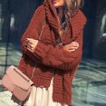 thumbnail image 1 of IMENGL cardigan Épaissi à Grosses Aiguilles Automne Hiver, Rouge 2TG, Taille M-2TG, 1 of 4