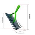 thumbnail image 2 of S SERENABLE Lawn Thatching Rake Ergonomic Leaf Rake Dethatcher Rake for Dethatching Lawn Head, 2 of 7