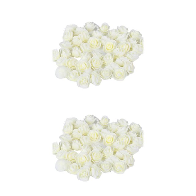 Transemion 500pieces Wreath Wedding House Decor Lasting Impression With These Exquisite milky white 2Set