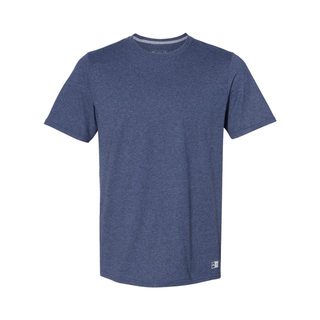 Russell Athletic Essential 60/40 Performance T-Shirt, L, Vintage Heather Navy
