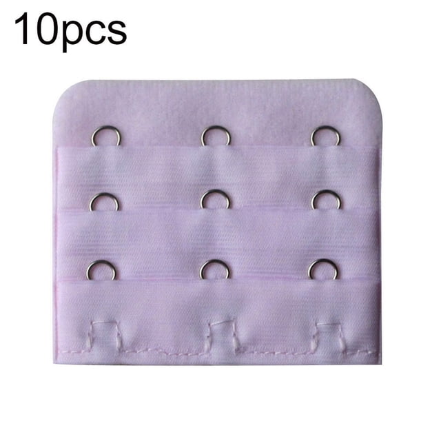 MesaSe Ensemble de 10 Pcs Rallonge de Soutien-Gorge pour Femmes à 3 Rangées et 3 Crochets, Agrafes, Bretelles, Bande d'Extension