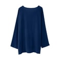 thumbnail image 2 of Timegard Mens Shirts Notched V Neck Drop Shoulder Long Sleeve Loose Lightweight Casual Side Split Tops, 2 of 3
