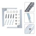 thumbnail image 4 of AMERTEER Turntable Microwave Oven Stand Microwave Shelf 23x4cm White, 4 of 8