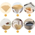 thumbnail image 1 of 100 Pcs V60 Cone Coffee Filters Paper Coffee Filters #2 Cone Paper Natural Coffee Filters, 1 of 5