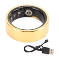 thumbnail image 2 of Bague Intelligente de Suivi de Santé, Surveillance de l'Exercice IP67 Résistante à l'Eau Bague de Sommeil Dorée Distance Calories pour la Marche la Course le Cyclisme le Sommeil 7,9,10,11,12, 2 of 7