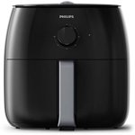 Philips Twin TurboStar Technology XXL Airfryer with Fat Reducer, Analog Interface, 3lb/4qt, Black - HD9630/98