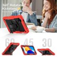 thumbnail image 3 of XYX For Xiaomi Redmi Pad SE 8.7 inch 2024, 360 Rotating Shockproof Cover with Stand, Screen Protector, Shoulder Strap, Red, 3 of 7