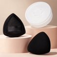 thumbnail image 4 of Triangle High Definite Black Powder Puff Dry Wet Use Non Eating Powder Concealer Makeup Holding Sponge Powder Air Cushion Beauty Egg, 4 of 6