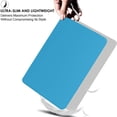 thumbnail image 4 of iPad Mini 7.9 Inch 5 Gen [ Mini 5th Generation 2019 ] A2133 A2124 A2126 MUXH2LL/A MUXF2LL/A MUXG2LL/A Trifold Slim Smart TPU Transparent Back Cover with Adjustable Stand Feature - Blue, 4 of 6