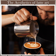 thumbnail image 3 of 4 Pcs Milk Frothing Pitcher Espresso Steaming Pitchers 12 Oz Stainless Steel Milk Frother Cup Milk Frother Steamer Cup, 3 of 7