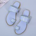 thumbnail image 4 of Women 2025 Casual Adjustable Hook Loop Sandals Summer Open Toe Slides Sandals Flat Sandal, 4 of 5