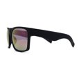 thumbnail image 4 of Mens OG Flat Top Rectangle Gangster Mob Shade Sunglasses Purple Mirror, 4 of 4