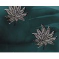thumbnail image 4 of oneOone Georgette Viscose Fabric Leaves Block Print Fabric BTY 42 Inch Wide, 4 of 4