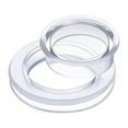 thumbnail image 1 of Riforla Standard Size Silicone Umbrella Hole Plug and Cap Set for Glass Outdoors Patio Table Yard 2 Inch (Clear) Patio Table Hole Replacement for Umbrella Seals, 1 of 7