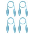 thumbnail image 1 of Unique Bargains Clips Créatifs pour Embrasses de Rideaux Décoratifs Torsadés, Bleu 4 Pack, 1 of 6