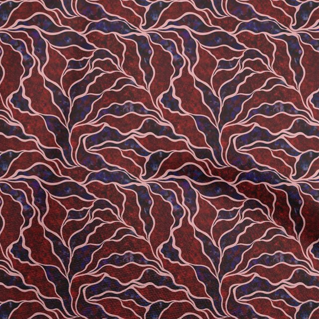 oneOone Viscose Chiffon Red Fabric Abstracts Sewing Craft Projects Fabric Prints By Yard 42 Inch Wide