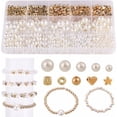 thumbnail image 1 of maskred ABS Easy To Organize Beads For Bracelet Making With 770pcs Pearl Beads Various Sizes Plastic Pearls 1Set, 1 of 6