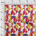 thumbnail image 1 of oneOone Viscose Chiffon Fabric Parallelogram & Triangle Geometric Decor Fabric Printed BTY 42 Inch Wide, 1 of 4