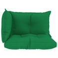 thumbnail image 3 of vidaXL Coussins de Palette 3 Pcs Tissu Vert, 3 of 5