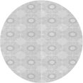 thumbnail image 1 of Ahgly Company Tapis Rond Lavable en Machine Intérieur Transitionnel Gris Nuage Gris, 3 Pieds Rond, 1 of 7