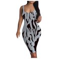 thumbnail image 1 of GDREDA Robe Débardeur Florale Sans Manches Basique Midi Boîte de Nuit Robe de Soirée Mini Robe Sans Manches pour Femmes, 1 of 6