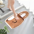 thumbnail image 4 of Non Slip Shower Mat 60 cm x 40 cm Cup Shaped Faux Wool Bathroom Rug Absorbent Acrylic Floor Mat, 4 of 6