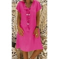 thumbnail image 2 of Kcodviy Robe d'Été pour Femmes Style Feminino de Plage Grande Taille Vestido T-Shirt Décontracté Robes d'Été Grande Taille Robe pour Dames, 2 of 7
