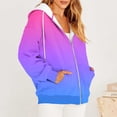 thumbnail image 4 of Lolmot Veste Chandail à Capuche à Manches Longues Zippée Imprimée Décontractée pour Femme, 4 of 6