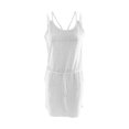 thumbnail image 4 of Penkiiy Robe d'Été Bohème à Bretelles Spaghetti Dos Croisé pour Femmes 2024 TG Blanc, 4 of 5