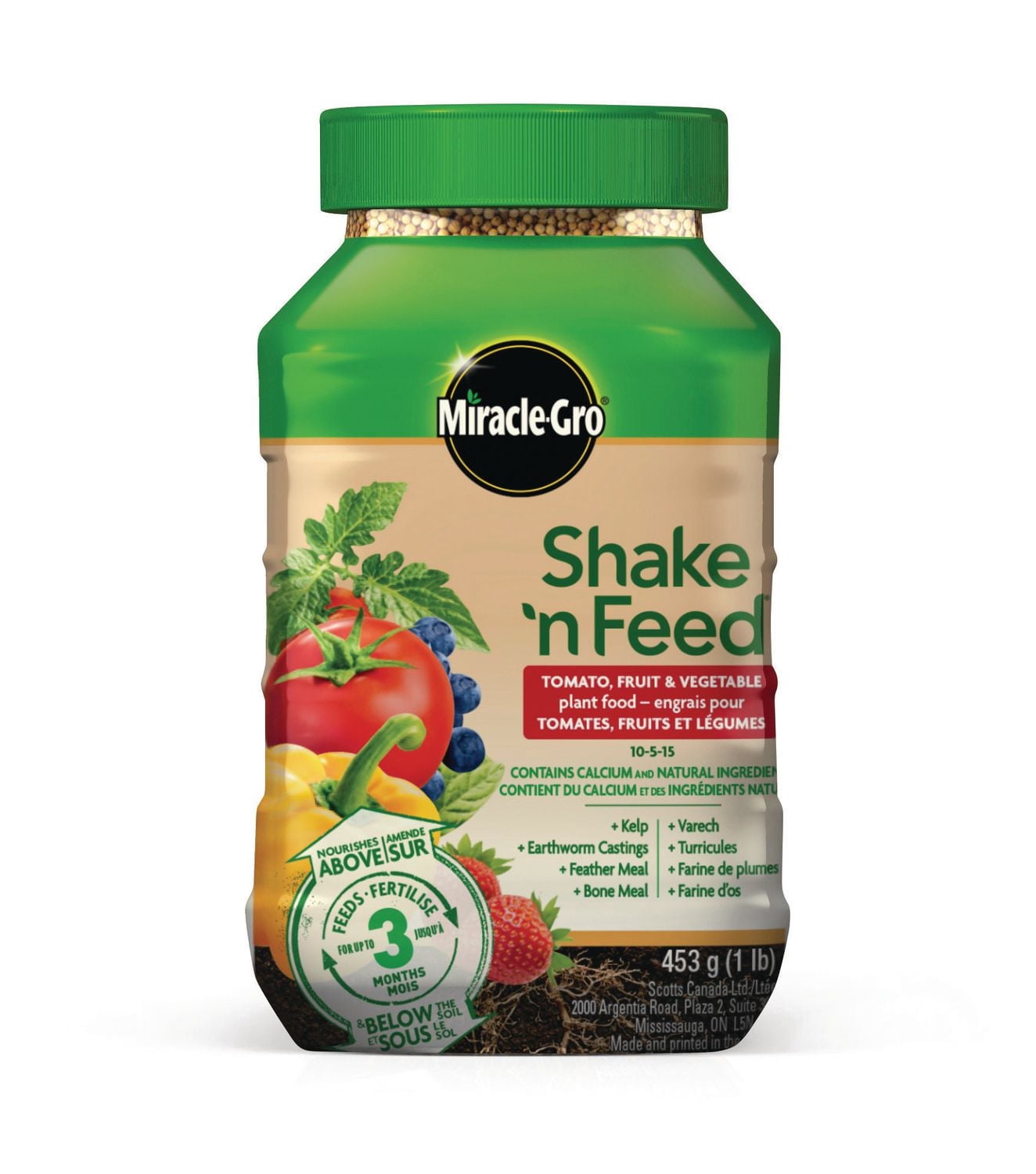 Miracle-Gro Shake N Feed Tomato, Fruits & Vegetables Plant Food - 453g