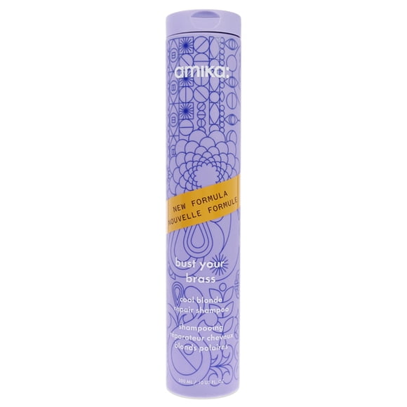 Bust Your Brass Cool Blonde Shampoo by Amika for Unisex - 10 oz Shampoo