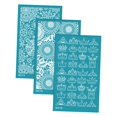 thumbnail image 3 of Rongfmy 3Pcs Clay Tool Silk Screen Stencils, Reusable Silkscreen Print Kit, Silk G, 3 of 9
