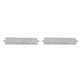 thumbnail image 2 of QualitChoice Simple Embroidery Table Runner White Lace Tablecloth Fabric Dining Tea Exquisite Kitchen Decoration White 35*70 cm 2PCS, 2 of 6