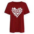 thumbnail image 4 of RKSTN Hauts pour Femmes 2024 Été Décontracté Ample Grande Taille Imprimé Graphique Lapin de Pâques Blouse Mode Col Rond Manches Courtes T-shirt, 4 of 4