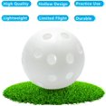 thumbnail image 3 of Practice Golf Balls Limited Flight Golf Balls 40mm Hollow Plastic Golf Training Balls Colored Airflow Golf Balls for Swing Practice Driving Range Home Use Indoor 12 Pack, 3 of 7
