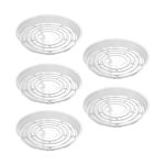 Self-Watering Plastic Flower Pots with Automatic Water-Absorbing System, Lightweight Planters for Indoor & Outdoor Plants, Includes 12 Inch Round Saucer & Drainage Holes, Durable Garden Planter Pots