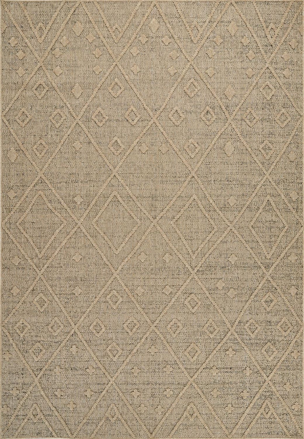 Tapis d'interieur exterieur abstrait Rug Branch Hogar, marron beige, bohème - Salon, chambre, salle a manger et cuisine