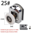 thumbnail image 2 of Luckyn 4 Pièces en Alliage de Zinc Rouleaux de Porte de Douche Simples Roues de Coureurs 25mm Roue Outil à la Maison, 2 of 9