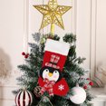 thumbnail image 2 of A 20 Inch Christmas Stocking With Snowflake Design For Holiday Decor Gift Storage Festive Home Decoration Christmas Party Essential 0.24 Lb, 2 of 7