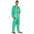 thumbnail image 2 of Inkmeso Men's Cotton PJs Solid Sleepwear Lounge Wear Top & Bottom Pajama Set, 2 of 7