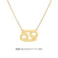 thumbnail image 4 of stanreset Constellation Theme Friendship Necklace Creative Comfortable Ins Exquisite Durable Rust-proof Lightweight Fashion Accessory Cancer gold, 4 of 6